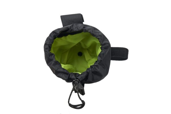 Snaps in place and is easily flipped inside out for cleaning