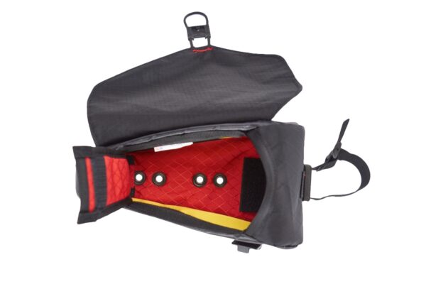 With standard bottle cage spacing to accommodate multiple positions on top tube